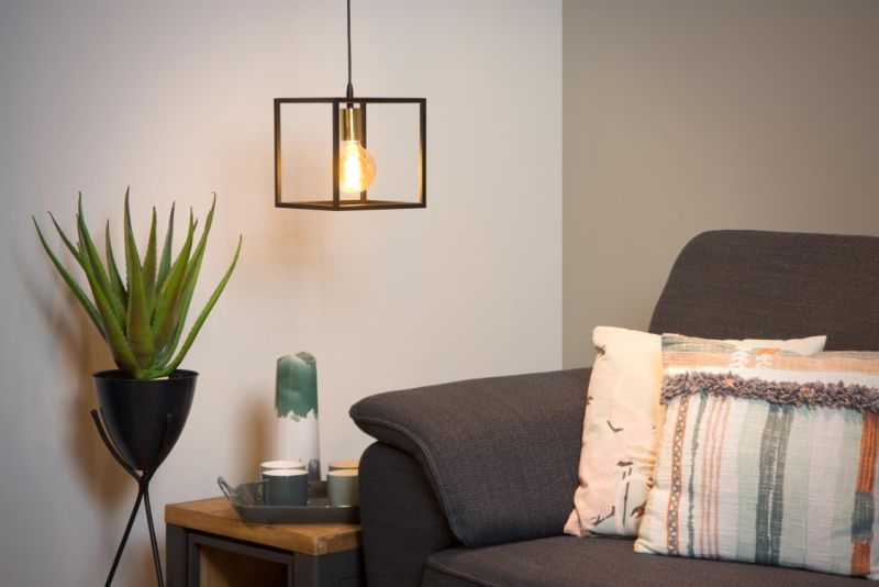 Lucide RUBEN - Závesné svietidlo - 1xE27 - Čierne